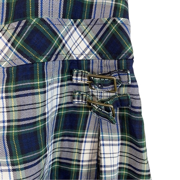 Land’s End Girl’s Green Plaid Jumper Dress - Picture 2 of 13